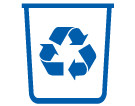 Poubelles de recyclage