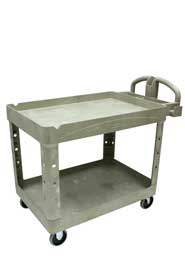 Chariot utilitaire 2 tablettes 4520-88 Rubbermaid #RB452088BEI