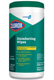 CLOROX PRO Quaternary Dinsinfectant Wipes #CL001169000