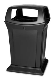 9173 RANGER Outdoor Waste Container with 4 Side Openings 45 gal #RB917388NOI