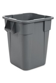 Square Waste Container 40 Gals. Without Lid Brute #RB003536GRI