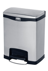 STEP-ON Stainless Steel Step-On Waste Container 8 Gal #RB190198500