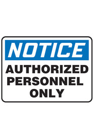 Bilingual Safety Sign "Authorized personnel only" #TQ0SJ720000