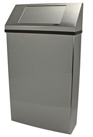 304-NLS Wall Mounted Stainless Steel Waste Container 20 Gal #FR304NLS000