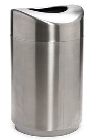 ECLIPSE Stainless Steel Decorative Round Waste Container 30 gal #RB0002030SS
