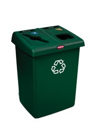 Contenant de recyclage à 2 sections Glutton #RB001792340