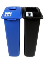 WASTE WATCHER Cans and Bottles Recycling Station 46 Gal #BU101047000