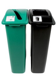 WASTE WATCHER Paper Waste Recycling Station 46 Gal #BU101049000