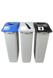 WASTE WATCHER Waste, Bottles and Compost Recycling Station 69 Gal #BU100978000
