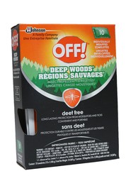 OFF! DEEP WOODS Body Insect Repellent Towelettes #SJ300002624