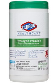CLOROX HEALTHCARE Lingettes désinfectantes au peroxyde d'hydrogène #CL030824000