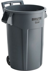 2131929 BRUTE Round Waste Container with Wheels 44 gal #RB213192900