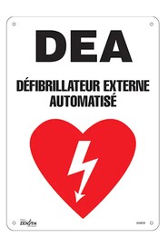 "DEA", Défibrillateur Externe Automatisé, Safety Sign #TQSGM509000