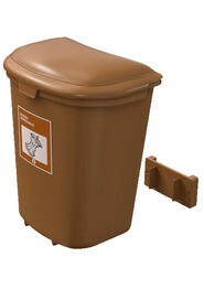 TRISOURCE Organic Wall Mounted Recycling Wastebasket 4L #NI0TSKIT004