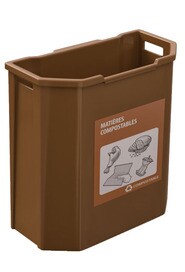 MOUSQUETAIRE Wall Mounted Organic Waste Container 95L #NIMOUS95BRU