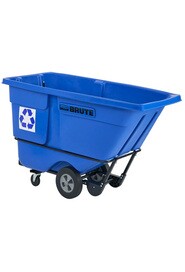 2089826 Chariots basculant pour le recyclage, 1 pied cube, bleu #RB208982600