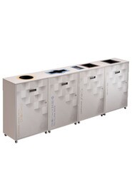 LOUNGE 4-Streams Recycling Waste Station 87L #NILO8704CUST
