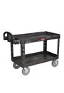 Utility Cart 2-Shelf 26" x 55" Rubbermaid 4546 #RB004546NOI