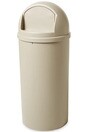 817088 MARSHAL Round Waste Container with Lid 25 gal #RB817088BEI