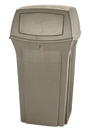 8430 RANGER Outdoor Waste Container with Hinged Doors 35 Gal #RB843088BEI