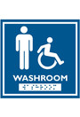 English and Braille Emboss Washroom Pictogram #FR000962000