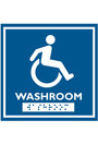 English and Braille Emboss Washroom Pictogram #FR000964000