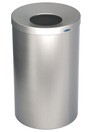 310 Round Stainless Steel Waste Container with Lid 33 gal #FR00310S000