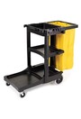 6173-88 Janitor Cleaning Cart Zippered Yellow Vinyl Bag #RB617388NOI