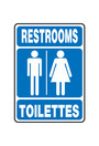 Bilingual Restrooms/Toilettes Signs #TQSAX661000
