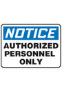 Bilingual Safety Sign "Authorized personnel only" #TQ0SJ720000