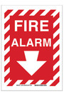 Enseigne de sécurité "Alarme d'incendie" bilingue #TQSAP762000