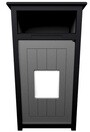 AURA Outdoor Waste Container with Panel 32 Gal #BU104673000