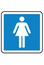 Étiquette de sécurité pour toilette Homme-Femme en plastique #TQSAW834000
