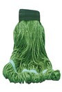 Synthetic Green Looped End Wet Mop Wide Band #CA020016VER