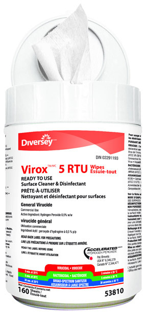 Wet Disinfectant Wipes Virox 5 #JH005381000