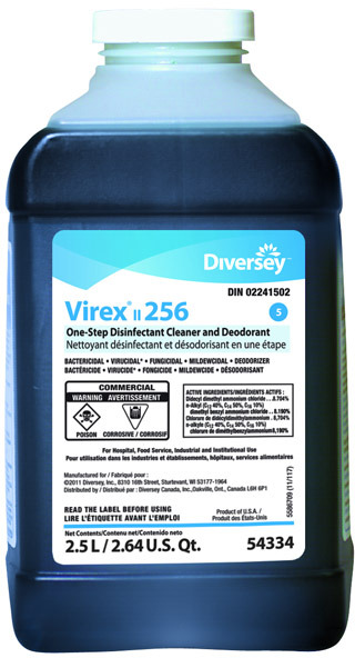 Nettoyant désinfectant quaternaire Virex II 256 #JH054334000