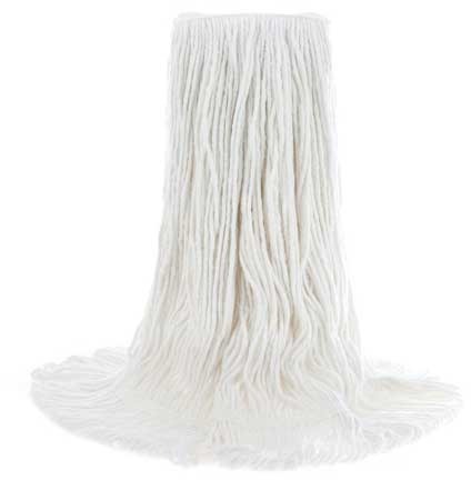 Multimate, Rayon Wet Mop, Narrow Band, Looped-end, White #AG001769000