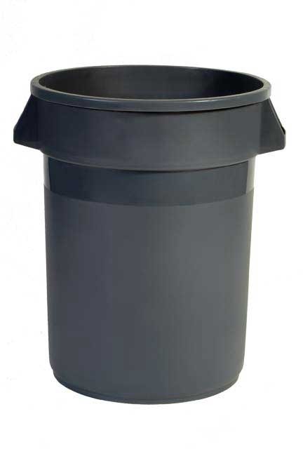 Gray Waste Container for Food Plant Rubbermaid 2632-16 Brute CFIA #RB263289GRI