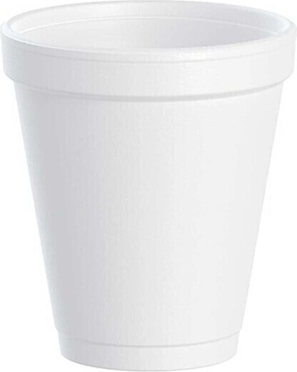 Flat Styrofoam Cup 10 oz #FI00700M000