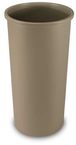3546 UNTOUCHABLE Round Waste Container 22 gal #RB003546BEI