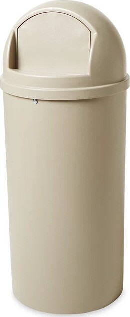 816088 MARSHAL Round Waste Container with Lid 15 gal #RB816088BEI