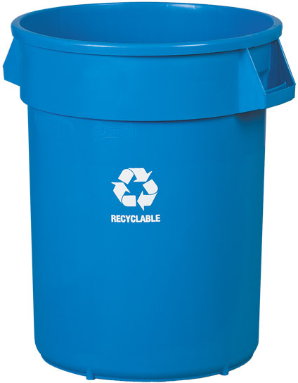 Poubelle ronde de recyclage Gladiator #MR134663000