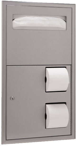 B-3474 ClassicSeries, Distributrice pour papier de toilette et couvre siège #BO0B3474000