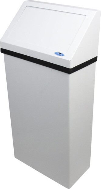 303 Wall Mounted Waste Container with Hinged Lid 13 Gal #FR000303000