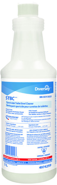 Nettoyant sporicide pour cuvettes de toilettes STBC #JH497425900