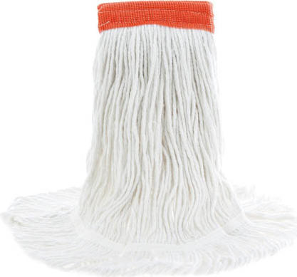 Multimate, Rayon Wet Mop, Wide Band, Looped-End, White #AG001777000