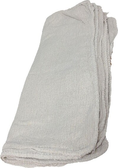 White Cotton Shop Towels 13" x 13" #WIGARAGE000