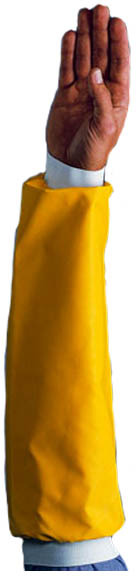 Manchette jetable 18" jaune avec poignet élastique #TRYNS18E000
