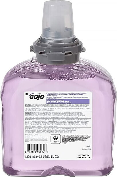 GOJO Premium Foam Handwash with Skin Conditioners #GJ005361000
