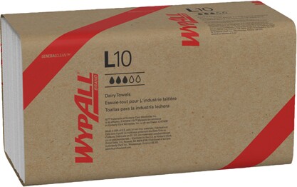 Wypall L10 Quaterfold Towels for Light Duty Cleaning #KC001770000